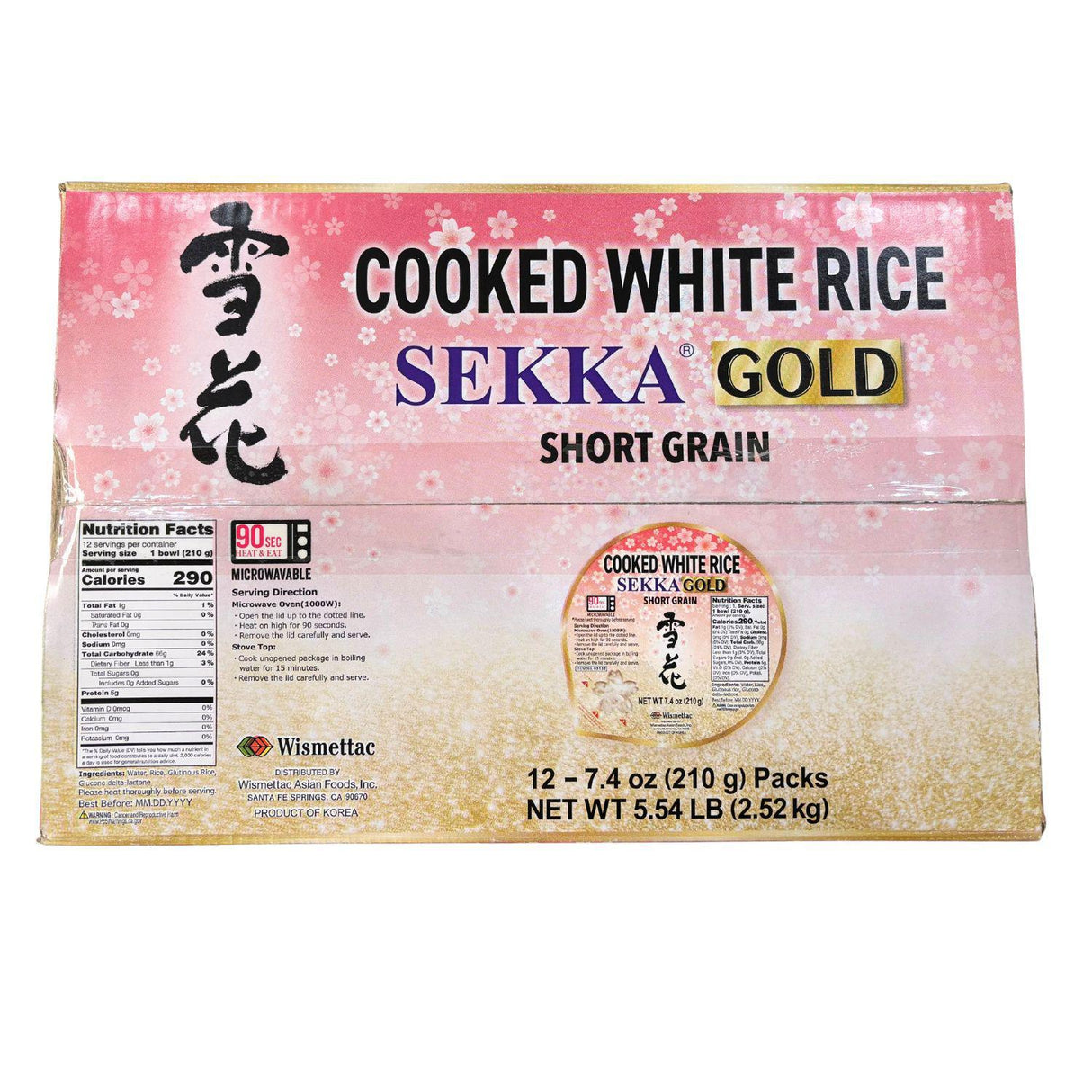 COOKED MUKIN GOHAN SEKKA GOLD 12PK  5.54LB/2.52KG