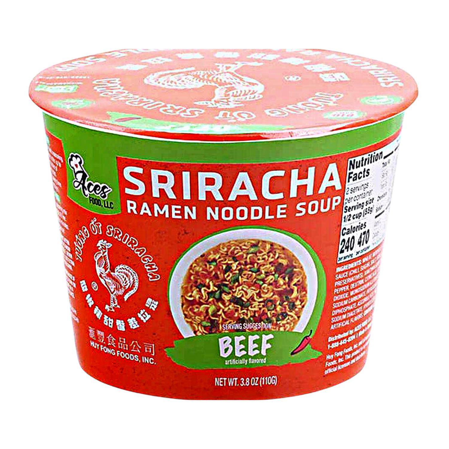 ACES SRIRACHA RAMEN BOWL BEEF 3.80OZ – GOHAN Market