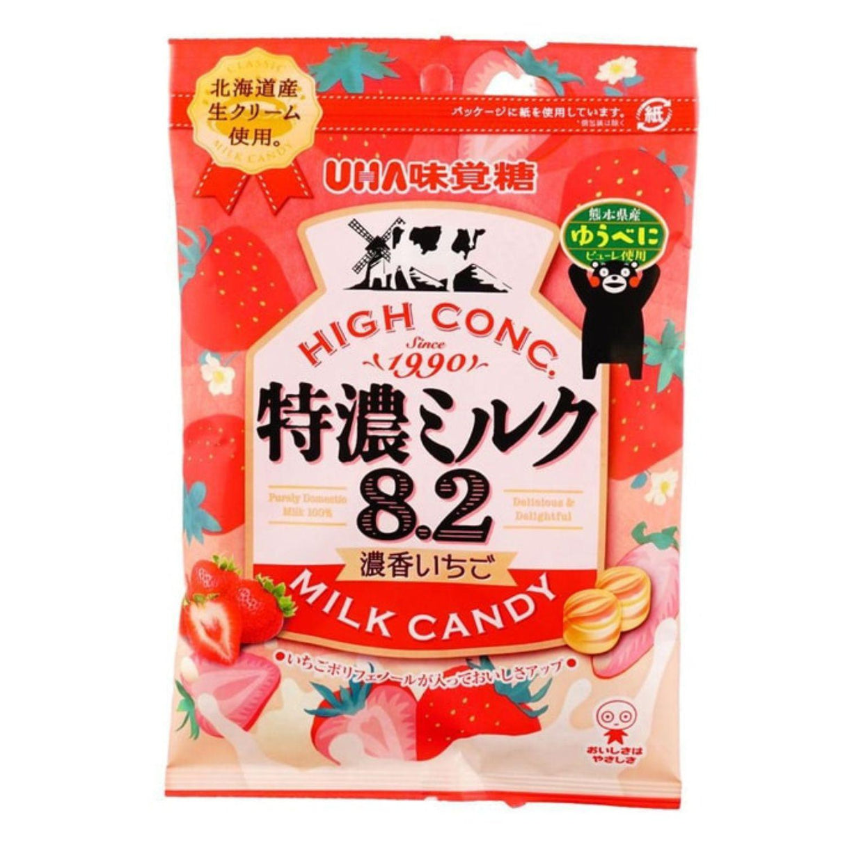 UHA MIKAKUTO TOKUNOU MILK STRAWBERRY 2.53OZ/72G