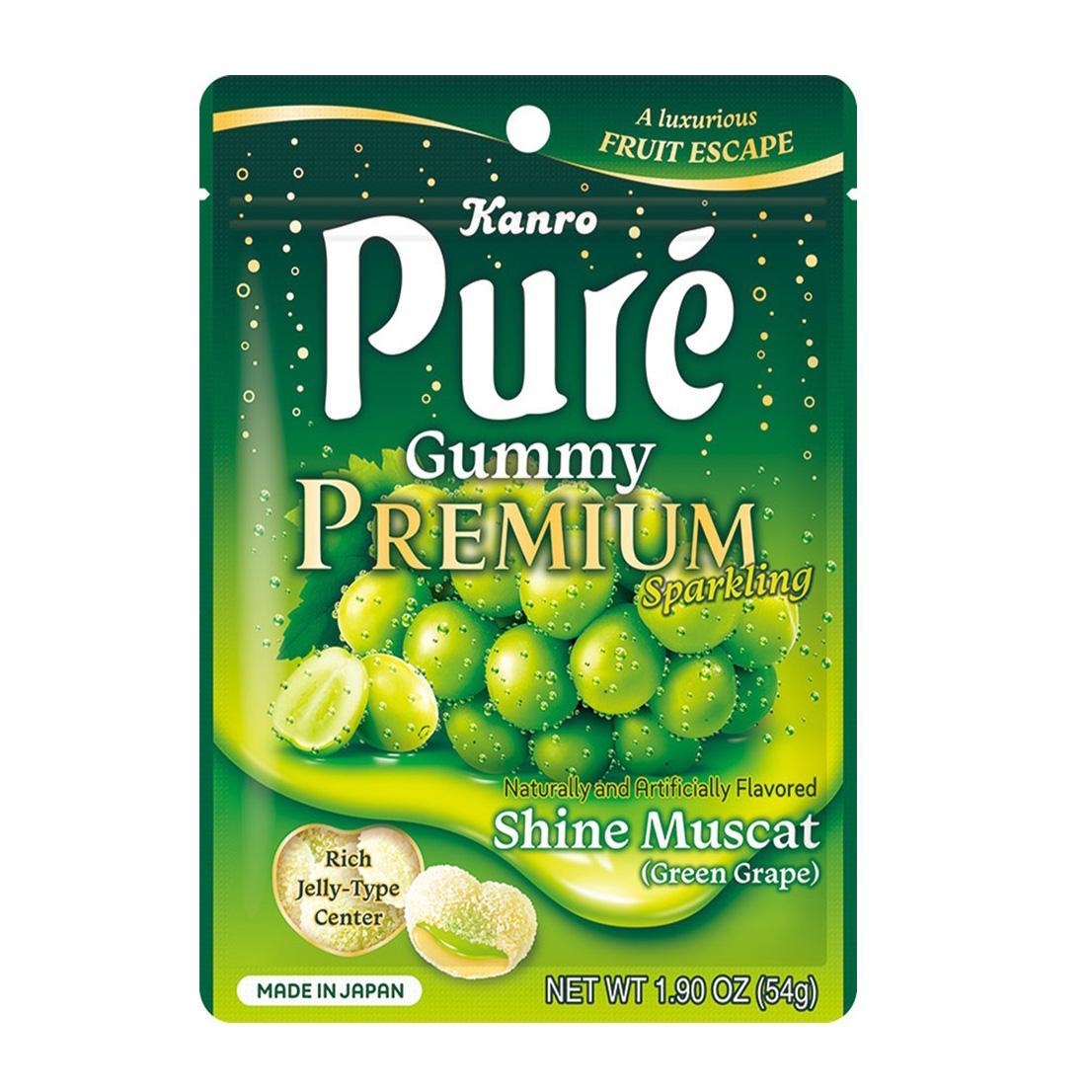 KANRO PURE GUMMY PREMIUM SHINE MUSCAT 1.90OZ/54G