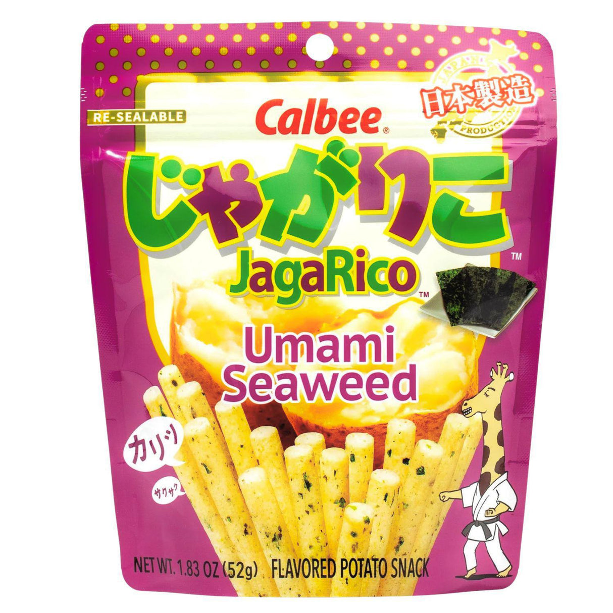 Calbee JagaRico Umami Seaweed Flavored Potato Snack 1.83oz/52g