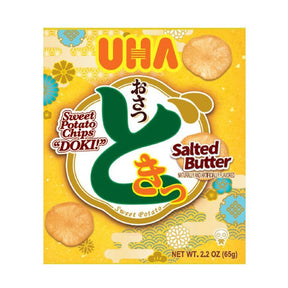 UHA OSATSU DOKI SWEET POTATO SALTED BUTTER SNACK 2.2OZ/65G - GOHAN Market