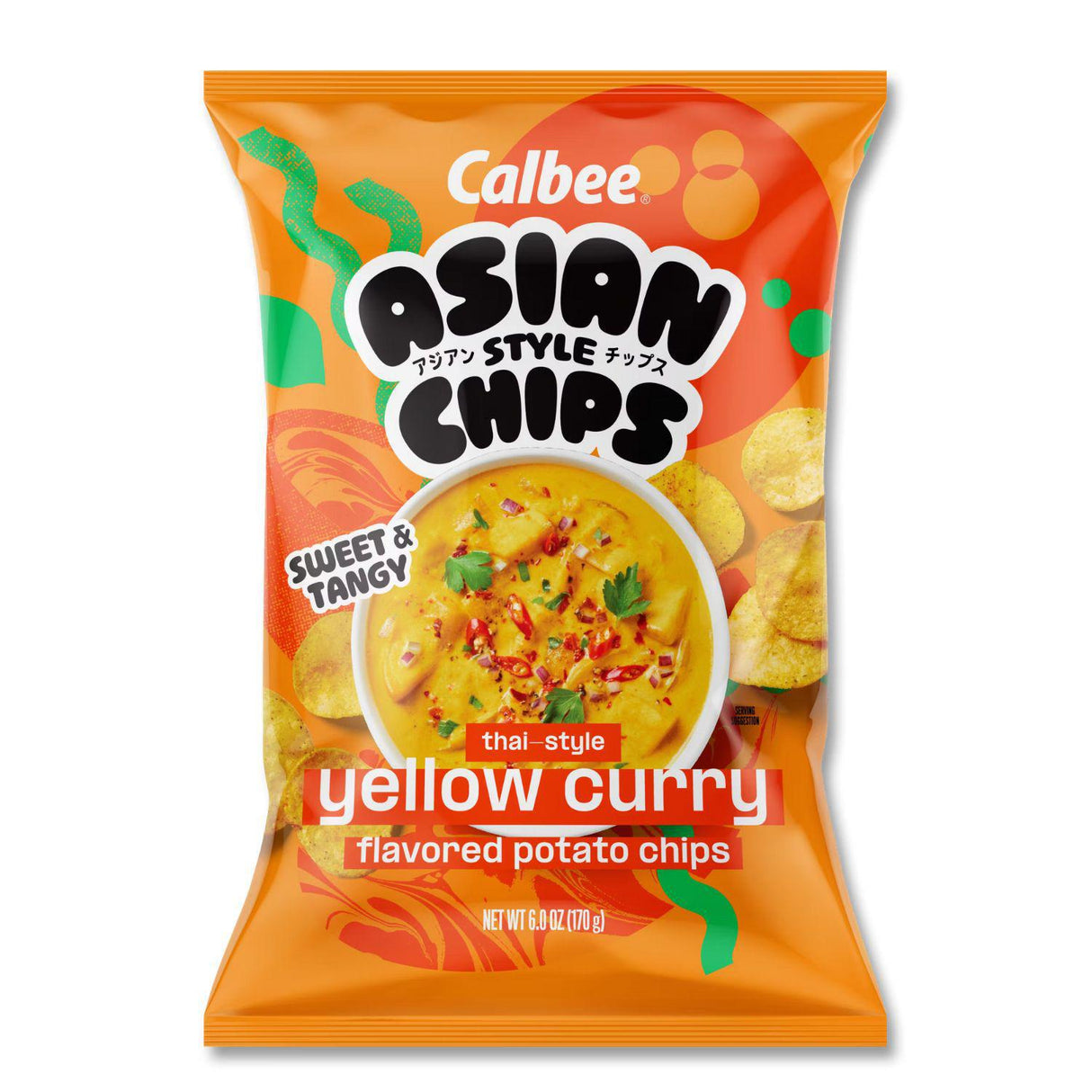 CALBEE ASIAN STYLE CHIPS THAI STYLE YELLOW CURRY 6.00 OZ