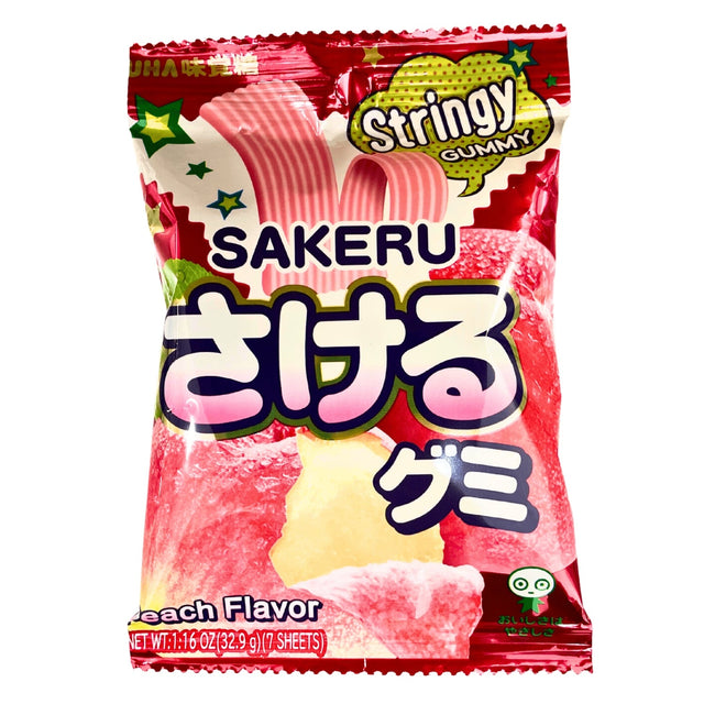 UHA SAKERU GUMMY WHITE PEACH 1.16OZ/32.9G