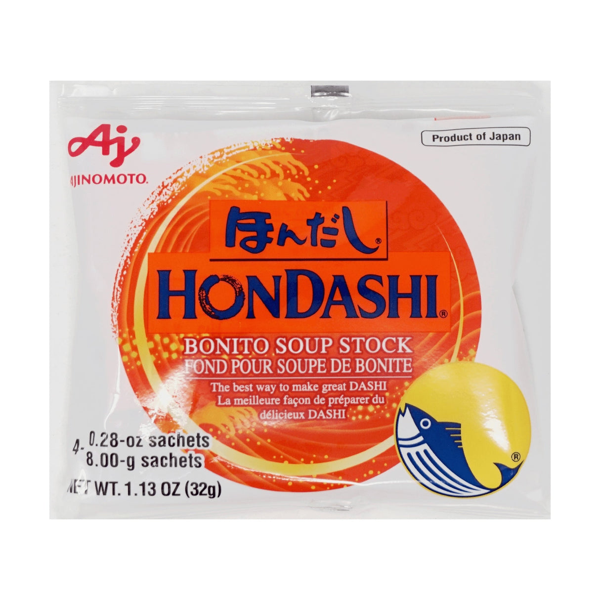 AJINOMOTO HONDASHI BONITO SOUP STOCK 4P 1.13OZ