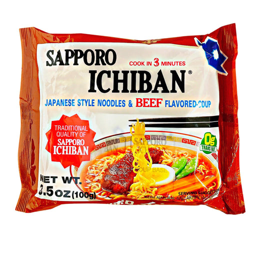 Sapporo Ichiban Beef Ramen 1pack 3.5oz/100 g - GOHAN Market
