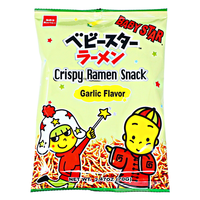 Baby Star Crispy Ramen Snack Garlic Flavor 2.47oz/70g - GOHAN Market