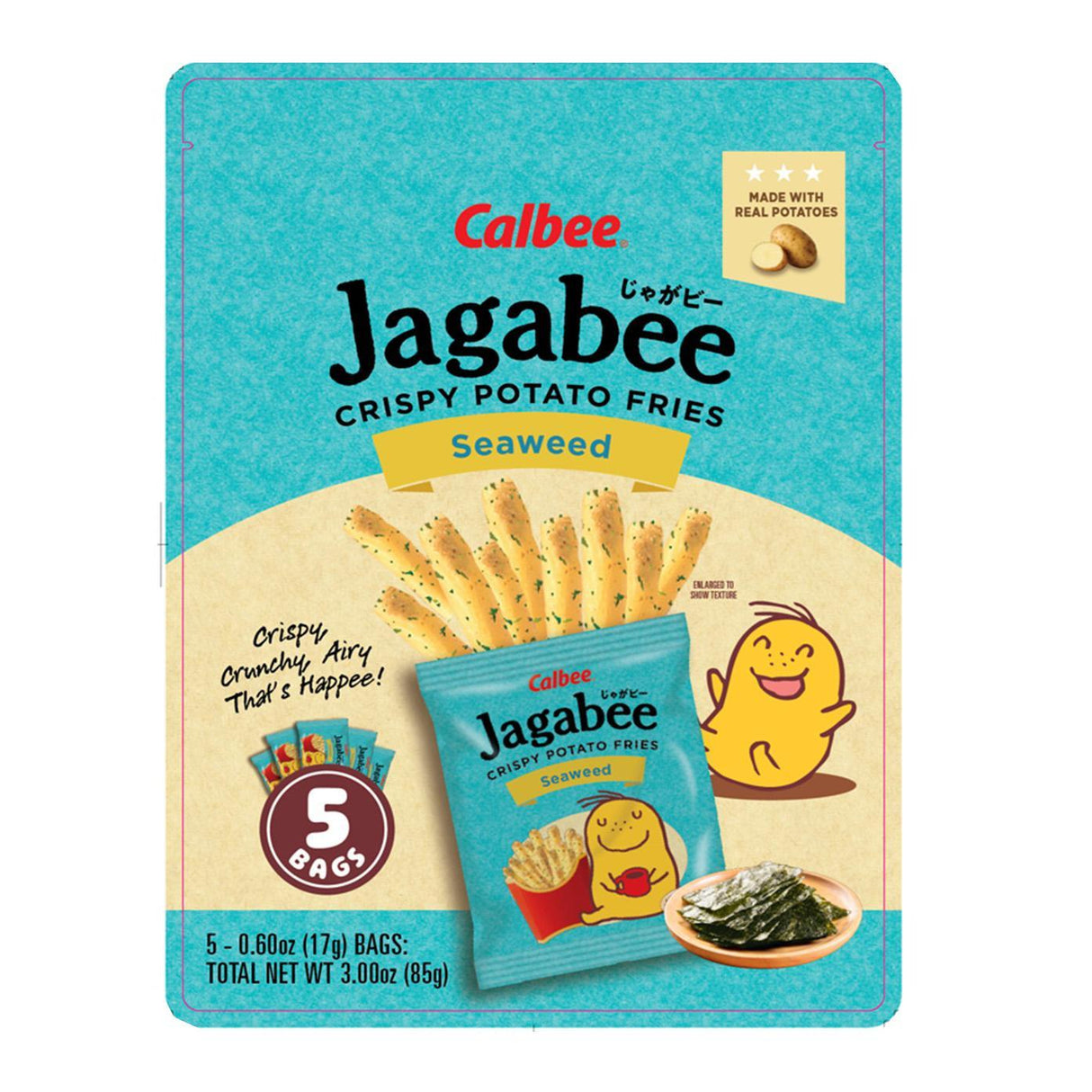 CALBEE JAGABEE SEAWEED 5P 3.00 OZ