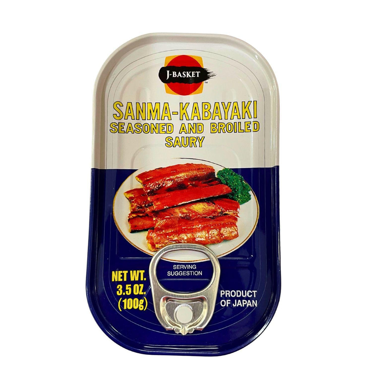 J-BASKET SANMA-KABAYAKI SEASONED AND BROILED SAURY 3.5OZ/100G