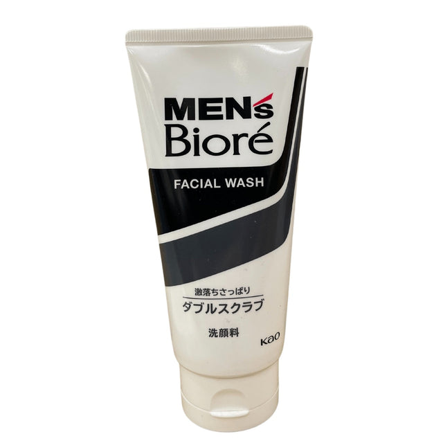 BIORE MENS DOUBLE SCRUB FACE WASH