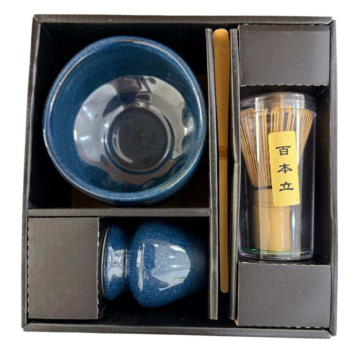 MATCHA BOWL SET BLUE 4.5"D X 3.25"