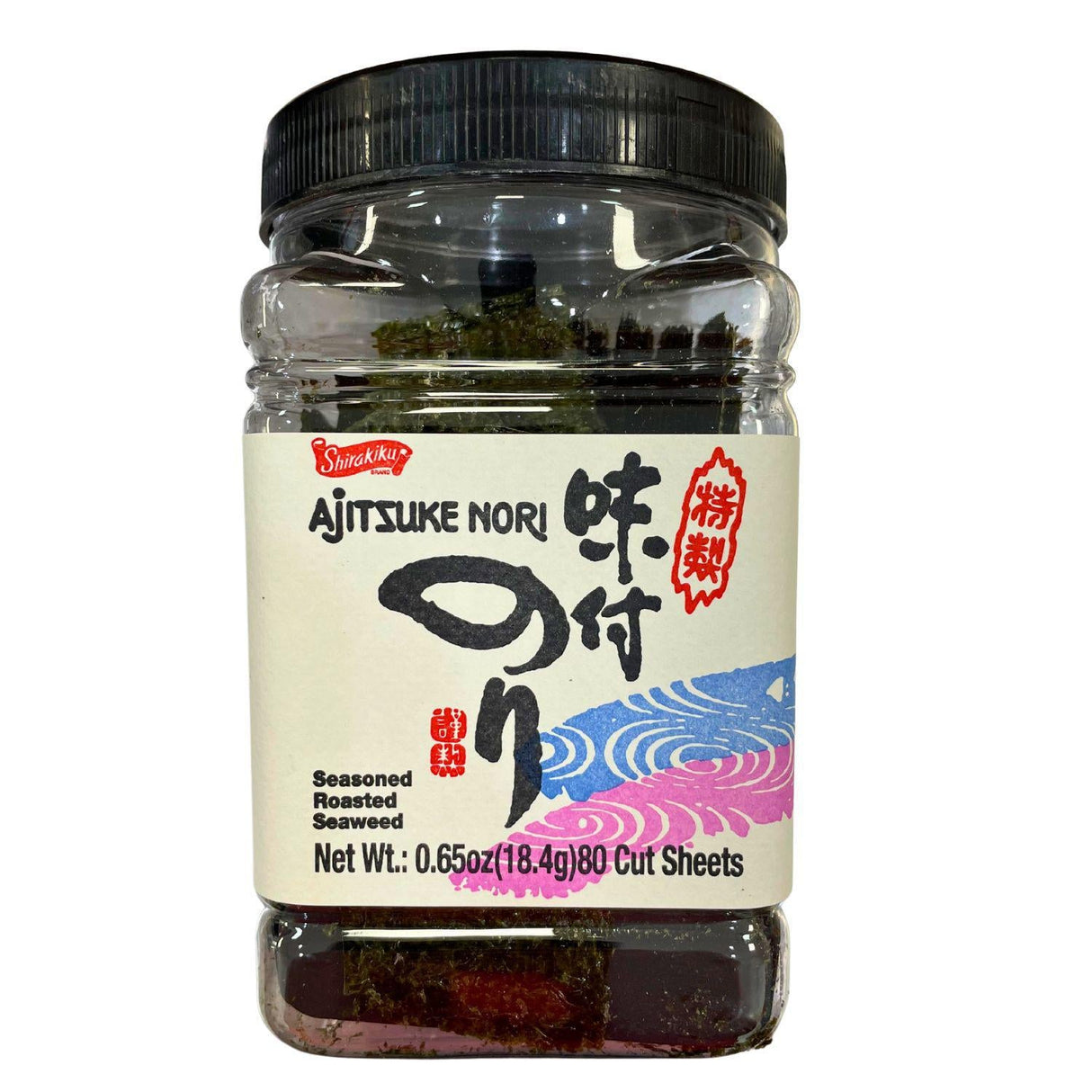 SHIRAKIKU AJITSUKE NORI SEASONED ROASTED SEAWEED 0.65OZ/18.4OZ