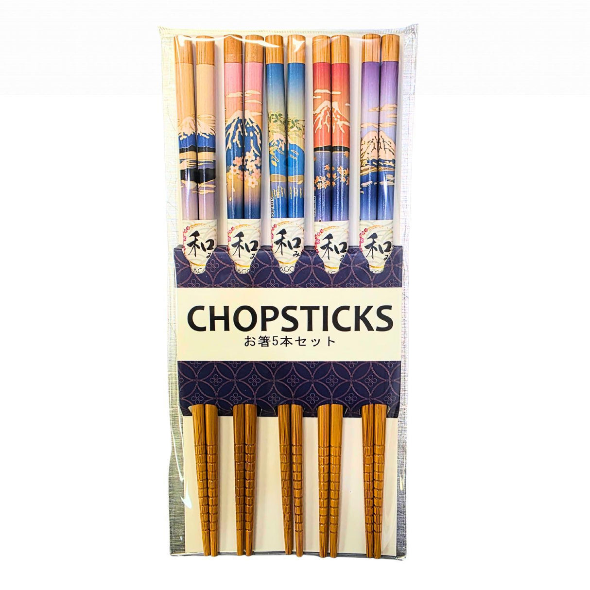 5 PIECE SNOWCAP MOUNTAIN CHOPSTICKS SET