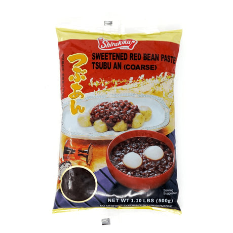 SHIRAKIKU SWEETENED RED BEAN PASTE TSUBUAN AN COARSE 500G