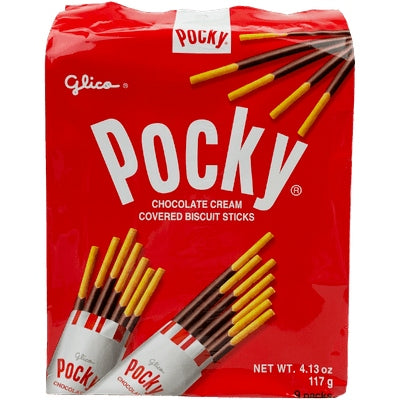 GLICO POCKY CHOCOLATE FAMILY SIZE 9PK 4.13OZ/117G