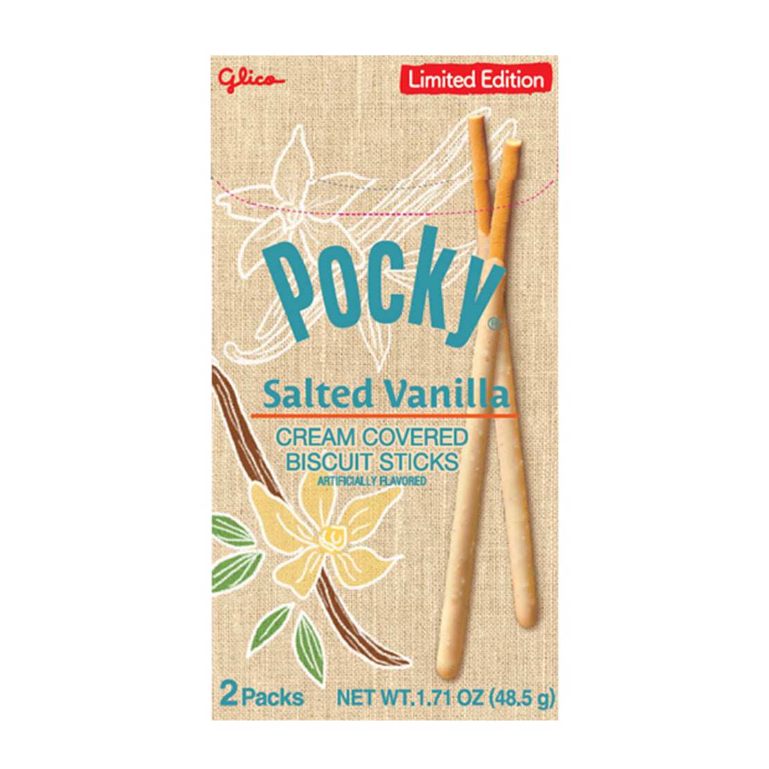 GLICO POCKY SALTED VANILLA 1.71OZ/48.5G