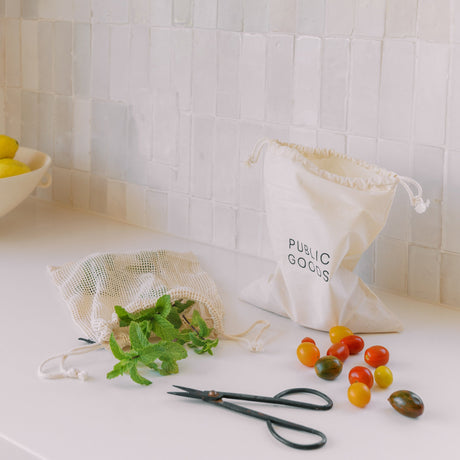 Organic Reusable Cotton Produce Bag (2 ct)