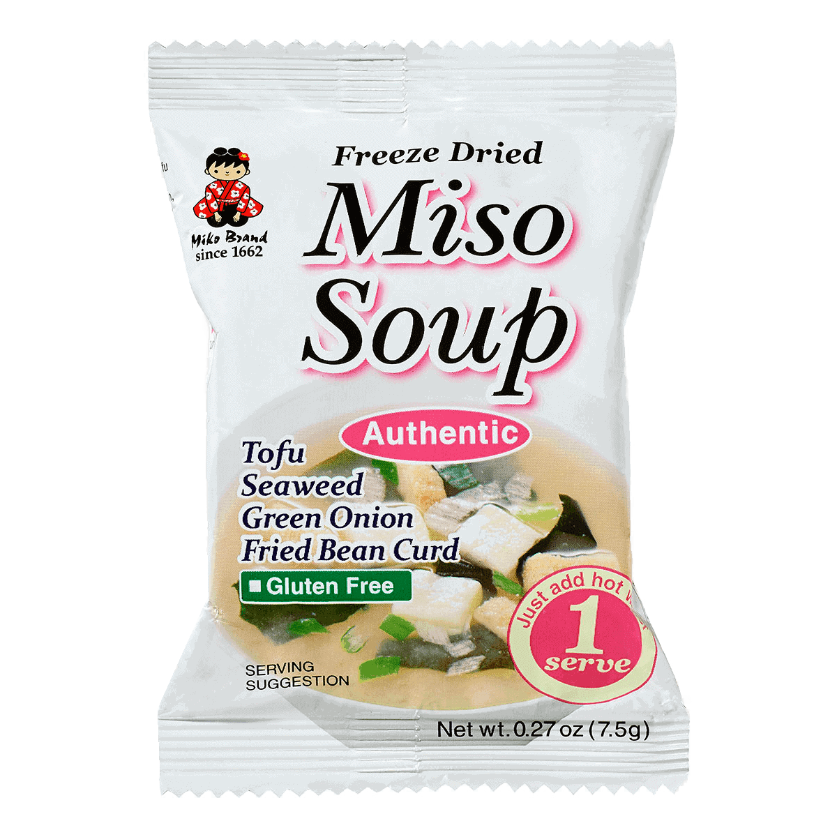 MIYASAKA SHINSHU-ICHI FREEZE DRIED AUTHENTIC MISO SOUP, 0.27-OUNCE