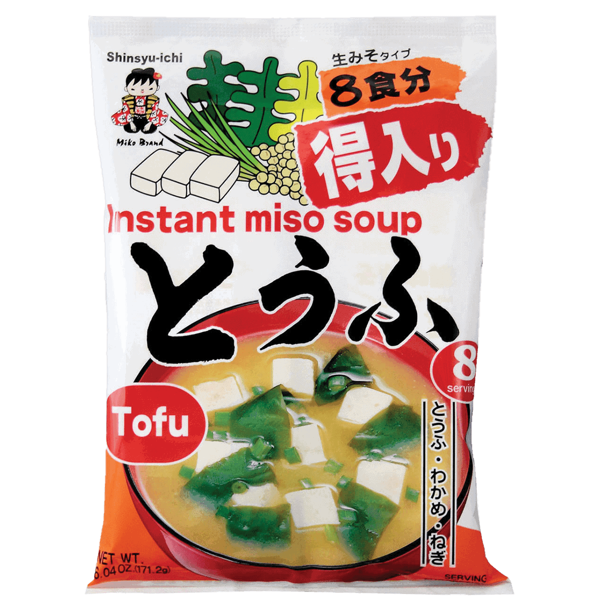 SHINSHU-ICHI MIKO BRAND INSTANT MISO SOUP TOFU 6.04OZ 8SERVINGS