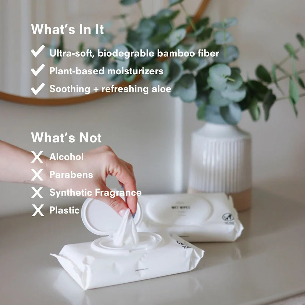 Pure Bamboo Wet Wipes (300 ct)