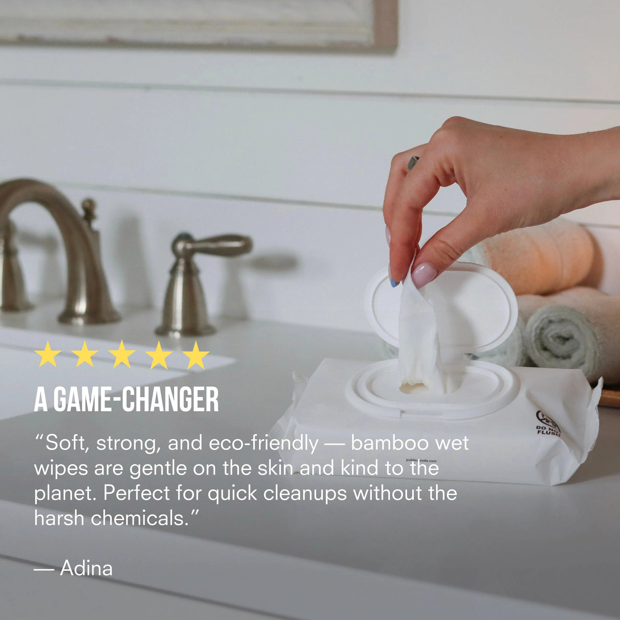 Pure Bamboo Wet Wipes (300 ct)