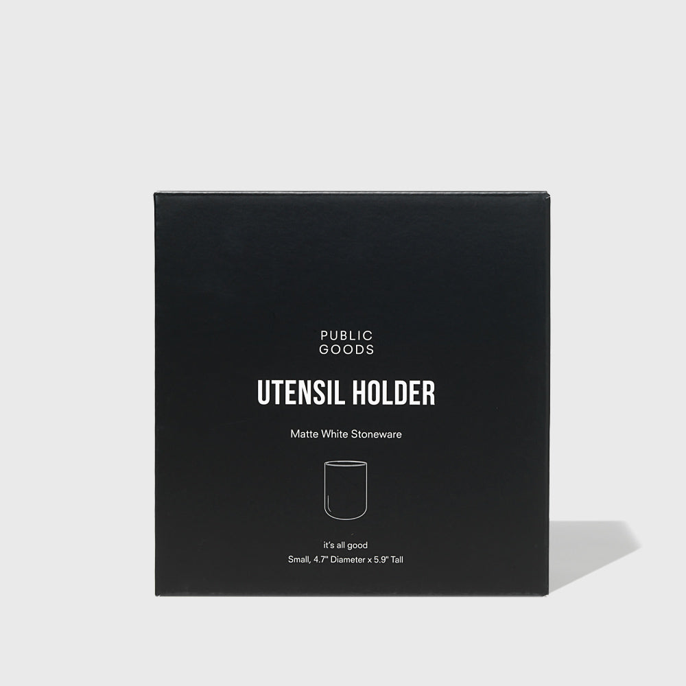 Short Stoneware Utensil Holder