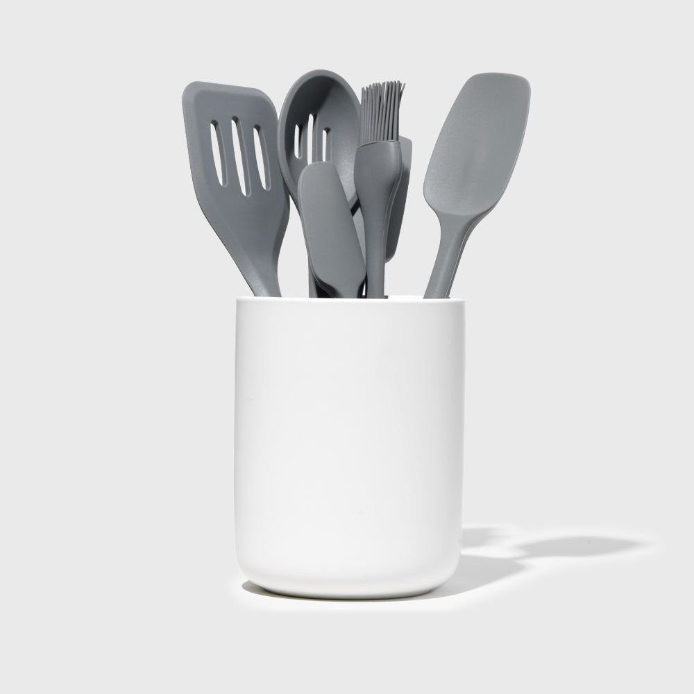 Short Stoneware Utensil Holder