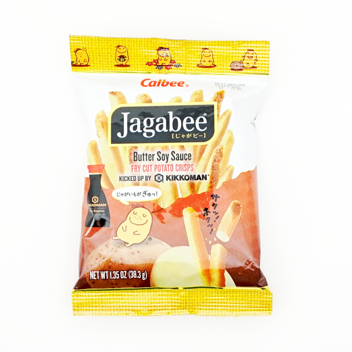 Calbee Jagabee Thick Whole Cut Potato Crisps Jagabee Butter Soy Sauce 1.35 oz/38.3g