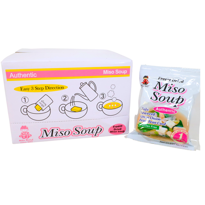 Miyasaka Shinsyu-Ichi Freeze Dried Authentic Miso Soup, 0.27-Ounce (Pack of 12) - GOHAN Market
