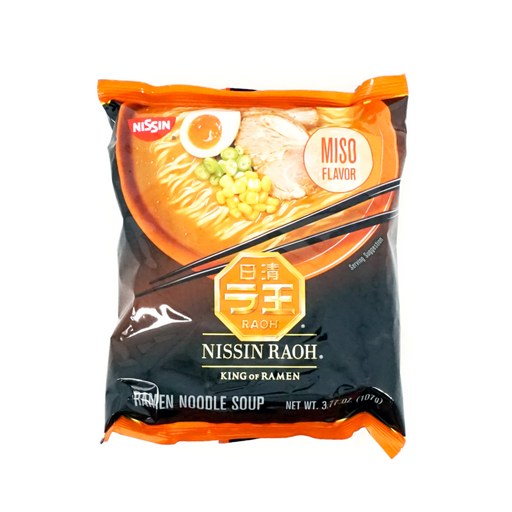 Expiring on 8/25/2022 Nissin RAOH King of Ramen Miso Flavor 3.77oz/107g - GOHAN Market
