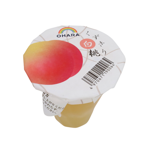 OHARA KUZUKIRI HAKUTO Peach Jelly 4.59oz/130g - GOHAN Market