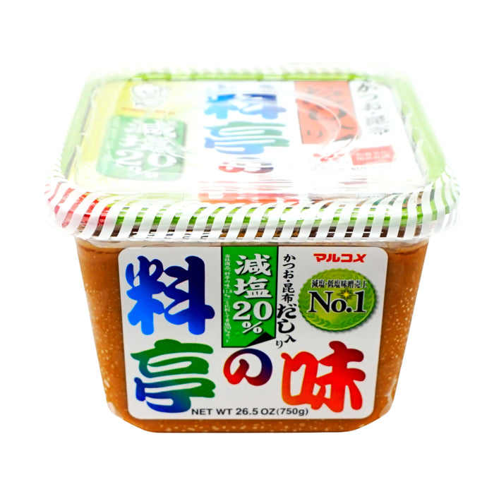 Marukome Miso Ryotei No Aji 20% Less Sodium 750g - GOHAN Market