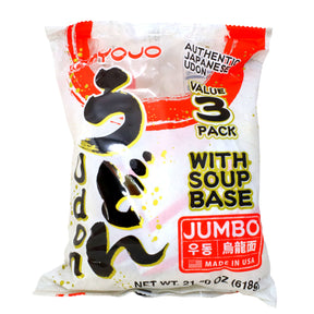 MYOJO AUTHENTIC JAPANESE UDON 3 PACK WITH SOUP BASE 21.8OZ/618G