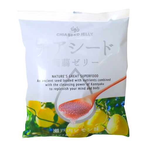 WAKASHO Chia Seed Konnyaku Jelly Setouchi Lemon 6.1oz/175g - GOHAN Market