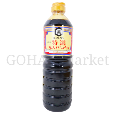 KIKKOMAN TOKUSEN EXTRA FANCY WHOLE BEANS SOY SAUCE 33.8FL OZ/1L