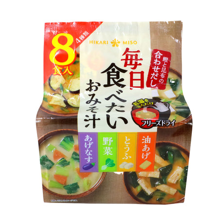 HIKARI MISO MAINICHI TABETAI OMISO SHIRU MISO SOUP 8SVGS 2.3OZ/65G EXPIRING ON 10/09/2023