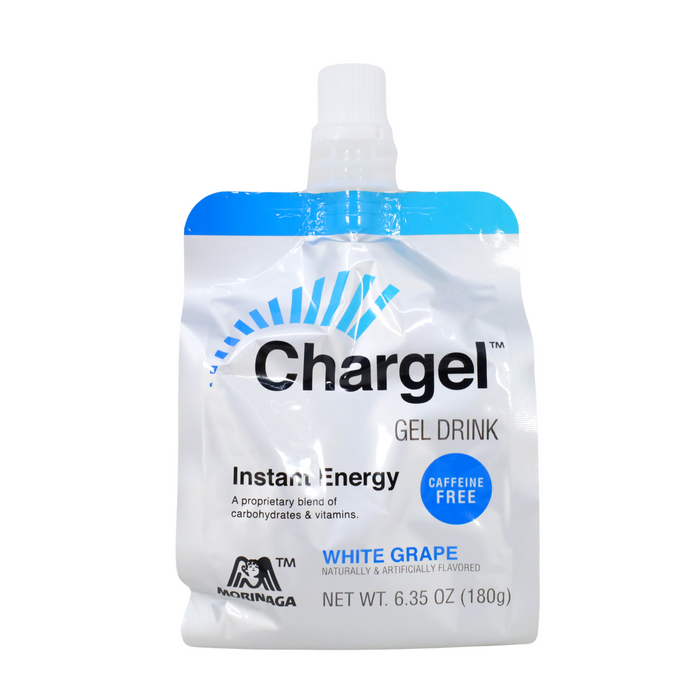 MORINAGA CHARGEL WHITE GRAPE FLAVORED Instant Energy Gel Drink 6.35oz/180g - GOHAN Market