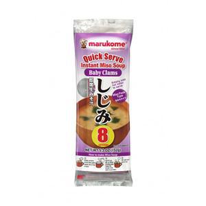 Marukome Instant Shijimi Baby Clam Miso Soup 8pk 5.9oz