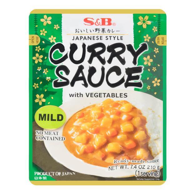 SB Microwavable Curry Sauce with Vegetables -Mild 210g