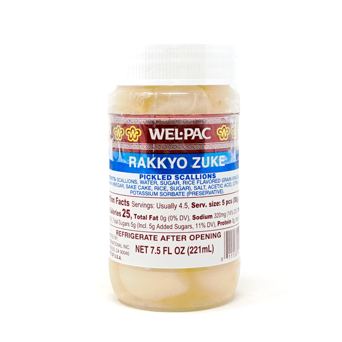 WEL-PAC Rakkyo Zuke Pickled Scallions 7.5fl oz/221ml