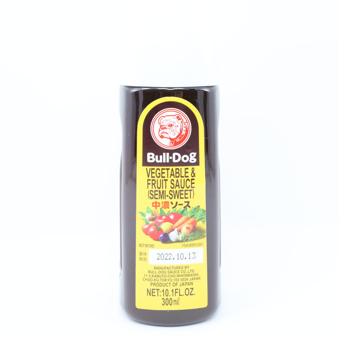 Bulldog Vegetable and Fruit Sauce Semi-sweet Chuno Sauce 10.1fl oz/300ml - GOHAN Market
