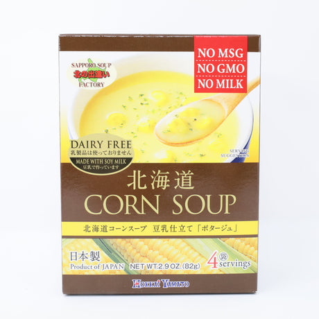 HOKKAIYAMATO CORN SOUP TONYU 4P 2.9OZ/82G