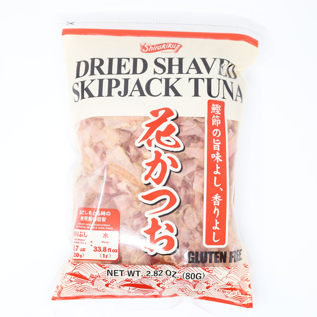 SHIRAKIKU KATSUOBUSHI HANAKATSUO DRIED SHAVED SKIPJACK TUNA GLUTEN FREE 2.82OZ/80G