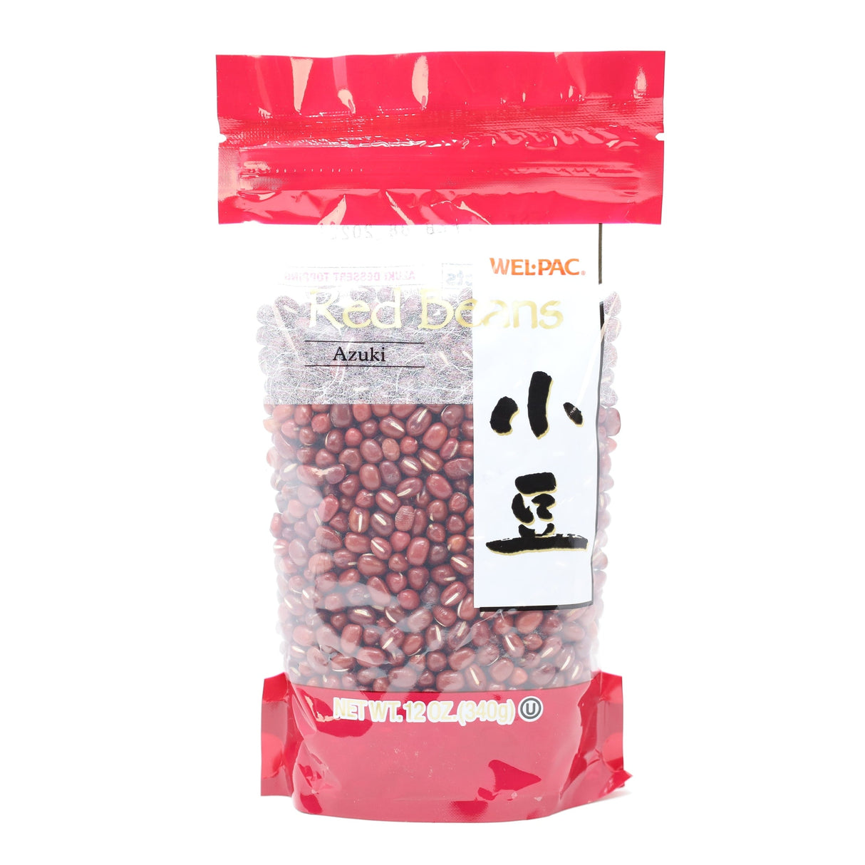 WEL-PAC RED BEANS AZUKI PACK 12OZ/340G