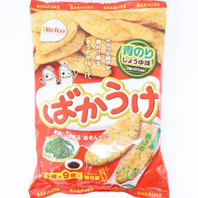 KURIYAMA SEIKA BAKAUKE AONORI SOY SAUCE RICE CRACKER 4.25OZ