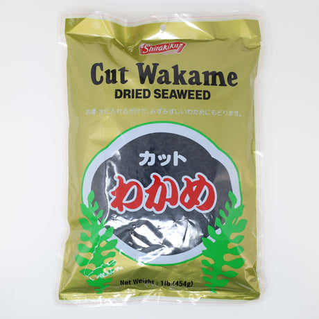 SHIRAKIKU CUT WAKAME DRIED SEAWEED 1LB/454G