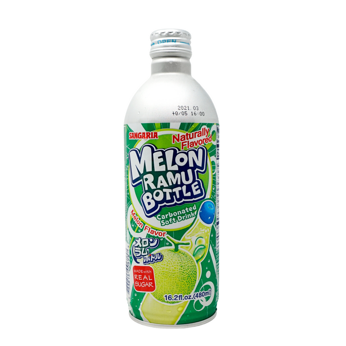 SANGARIA RAMU Bottle - Melon PREMIUM CARBONATED SOFT DRINK 16.2floz - GOHAN Market