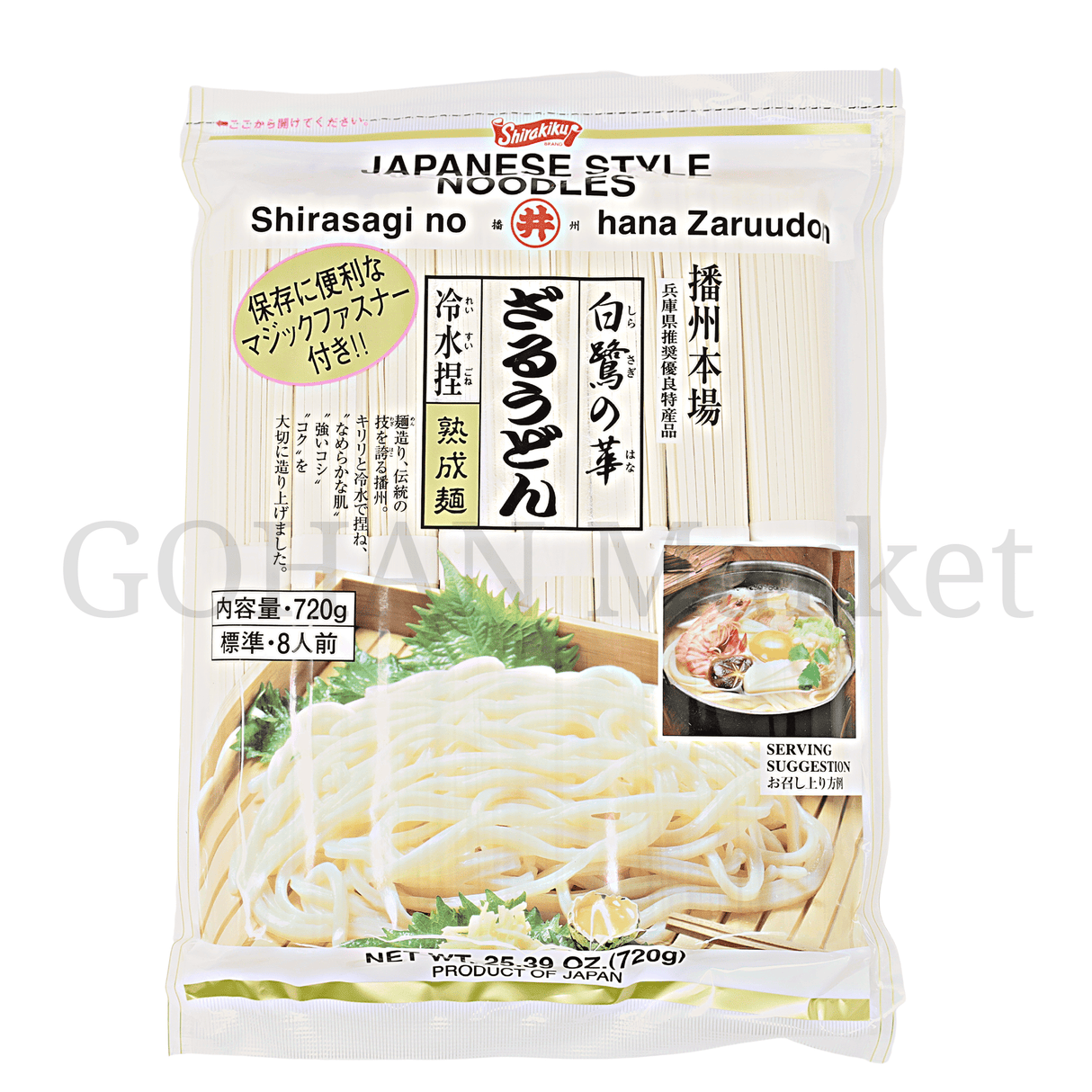 SHIRAKIKU SHIRASAGINOHANA ZARU UDON 25.4OZ/720G