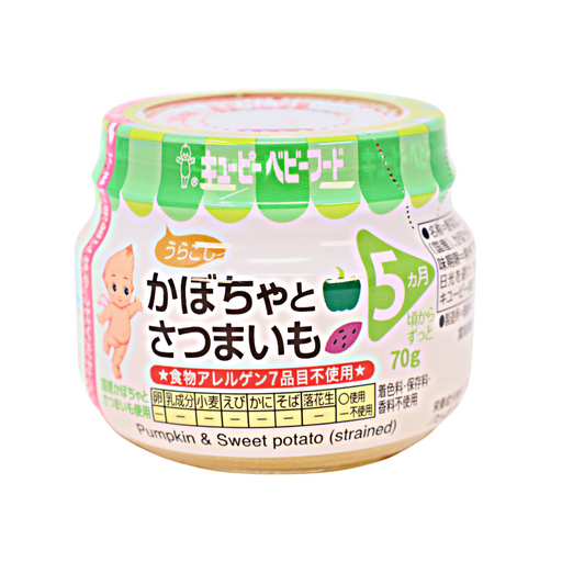 KEWPIE Baby Foods Kabocha and Satsumaimo Uragoshi 2.46oz/70g - GOHAN Market