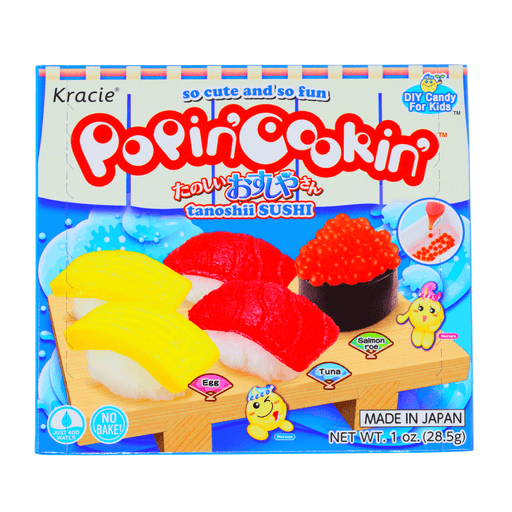 Kracie Popin' Cookin' Diy Japanese Candy Kit, Tanoshii Sushi Shop , 28.5g